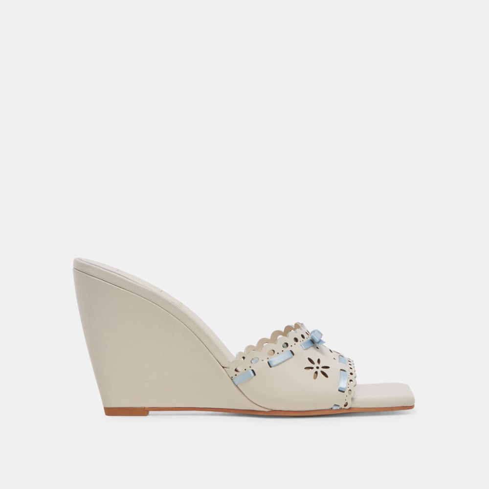 Dolce Vita Madale Wedges Ivory Patent Leather