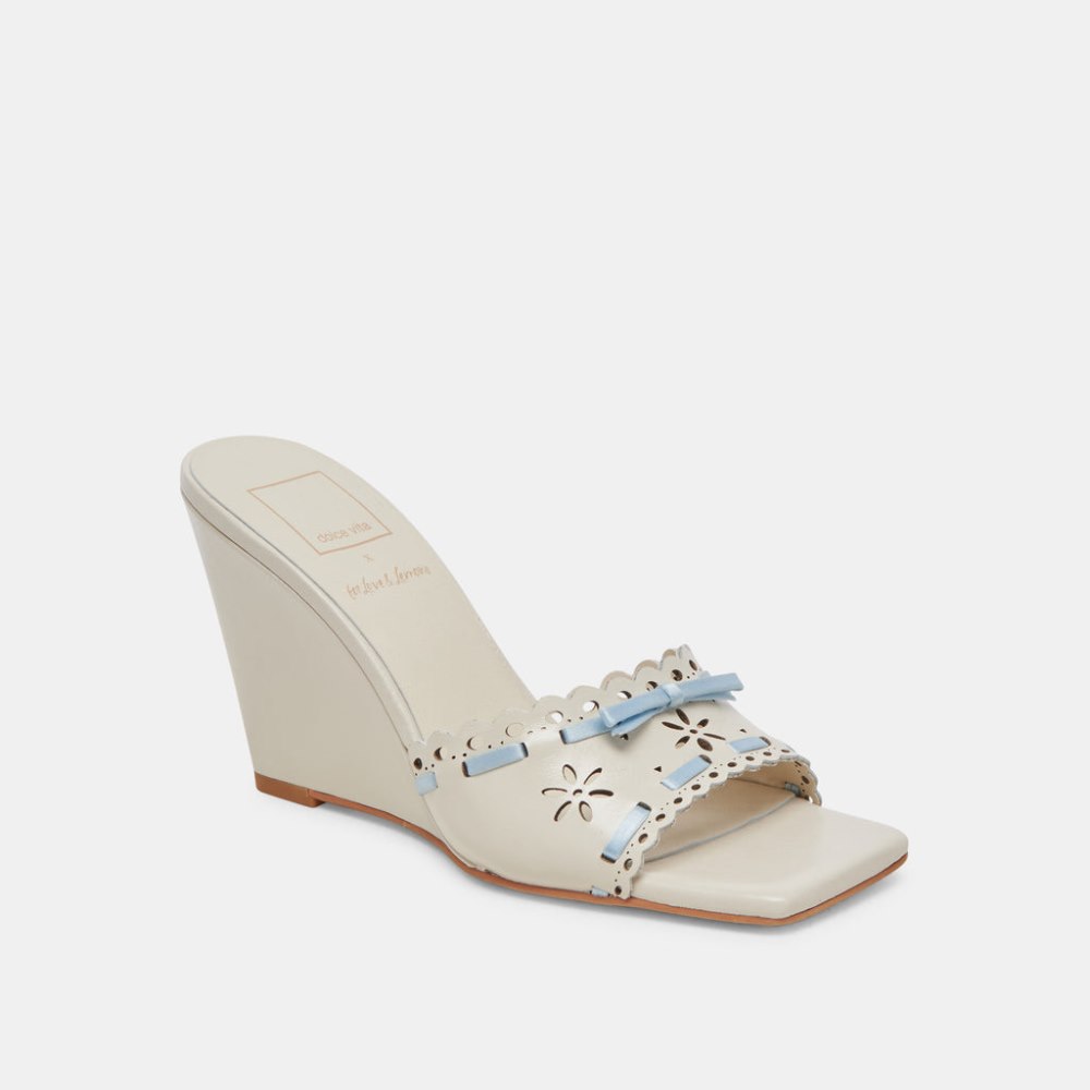 Dolce Vita Madale Wedges Ivory Patent Leather