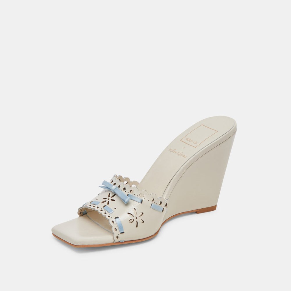 Dolce Vita Madale Wedges Ivory Patent Leather
