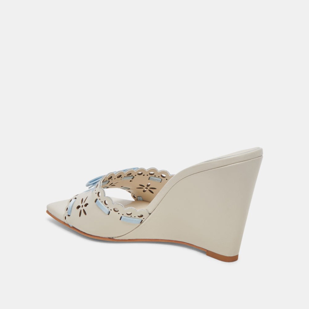 Dolce Vita Madale Wedges Ivory Patent Leather