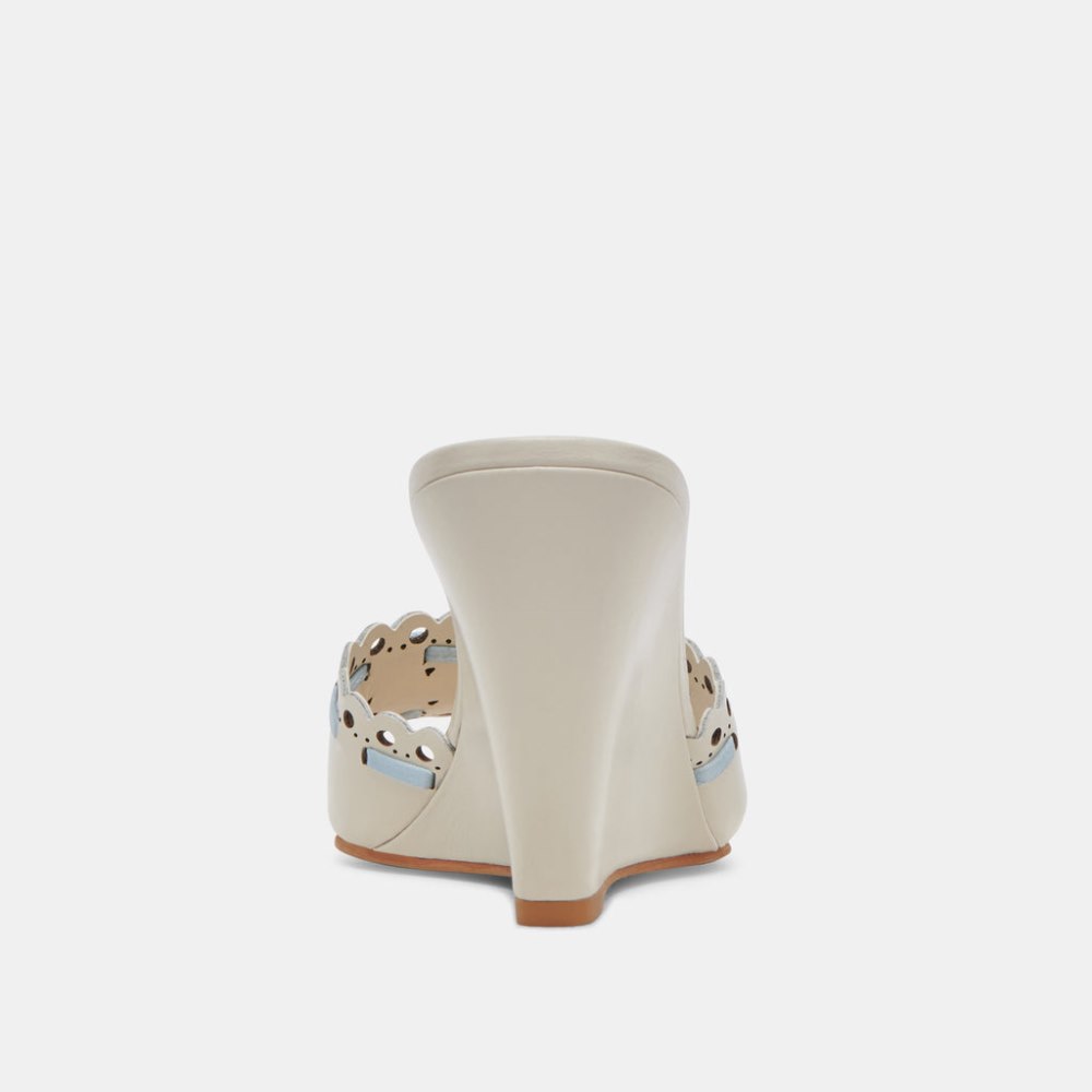 Dolce Vita Madale Wedges Ivory Patent Leather