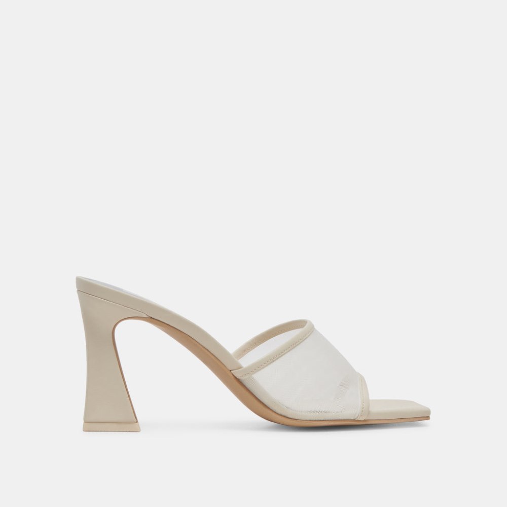 Dolce Vita Narda Heels Ivory Mesh