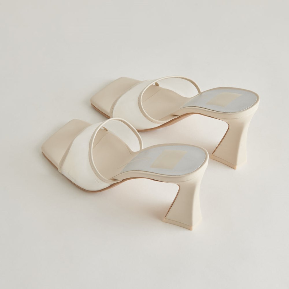 Dolce Vita Narda Heels Ivory Mesh