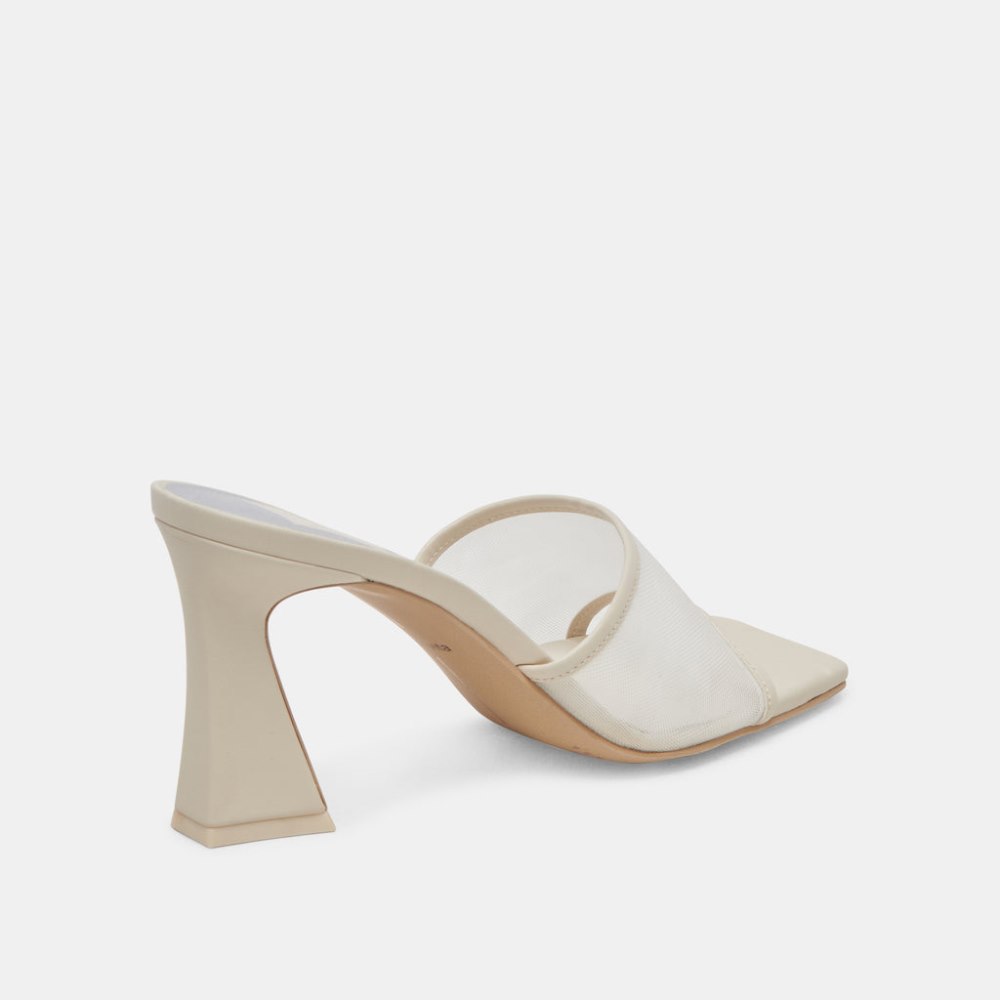 Dolce Vita Narda Heels Ivory Mesh