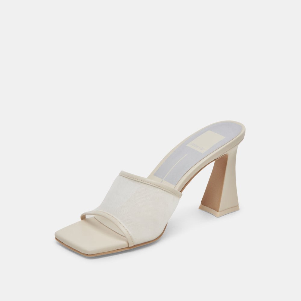 Dolce Vita Narda Heels Ivory Mesh