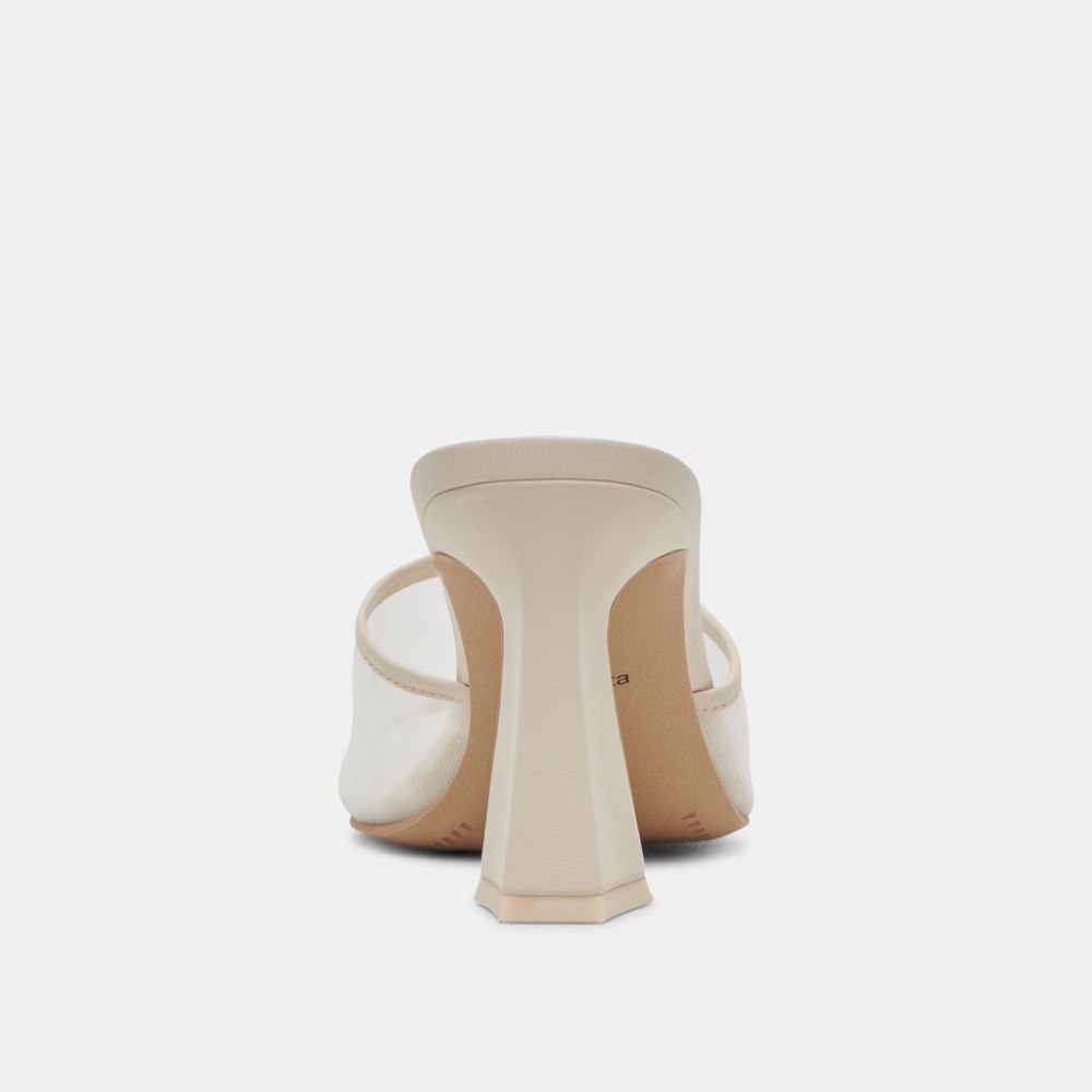 Dolce Vita Narda Heels Ivory Mesh
