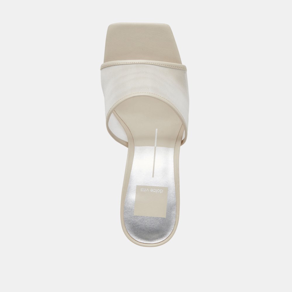 Dolce Vita Narda Heels Ivory Mesh