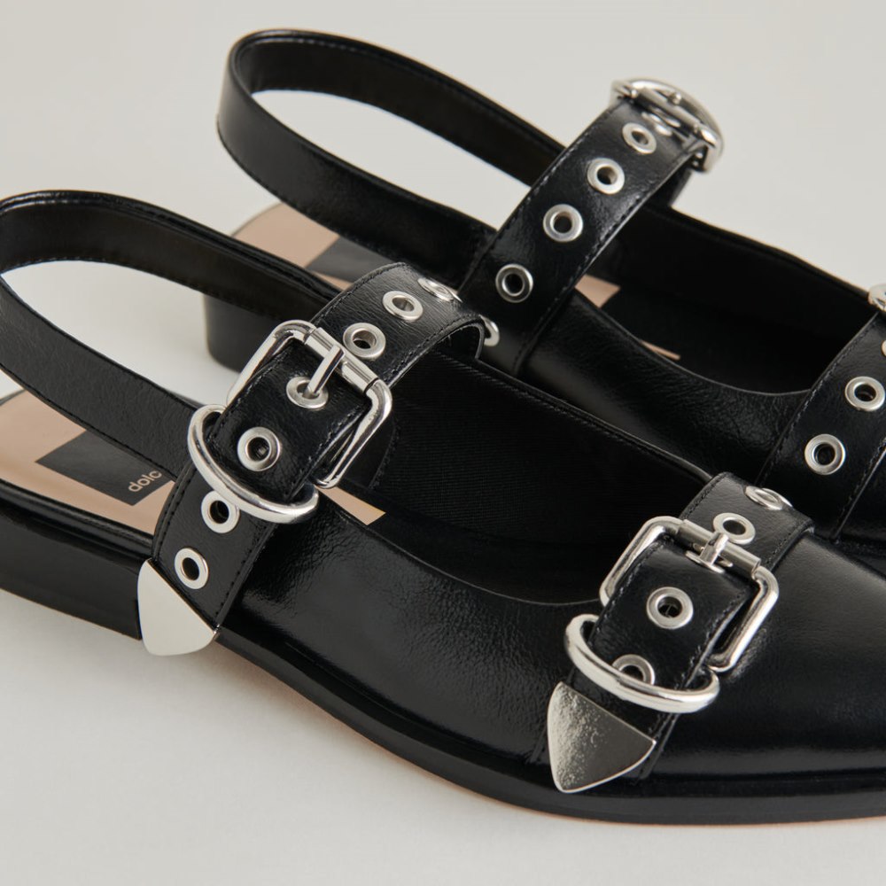 Dolce Vita Labell Flats Midnight Crinkle Patent