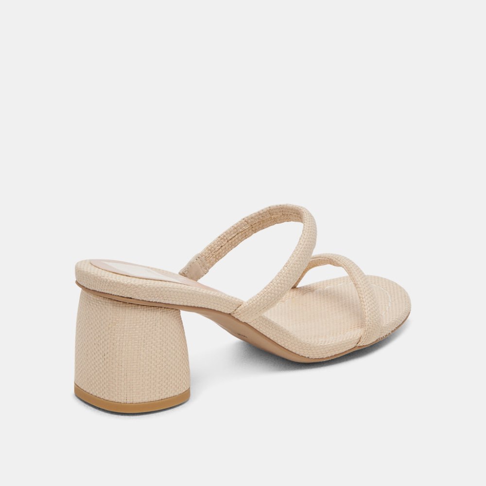 Dolce Vita Mandie Heels Oatmeal Raffia