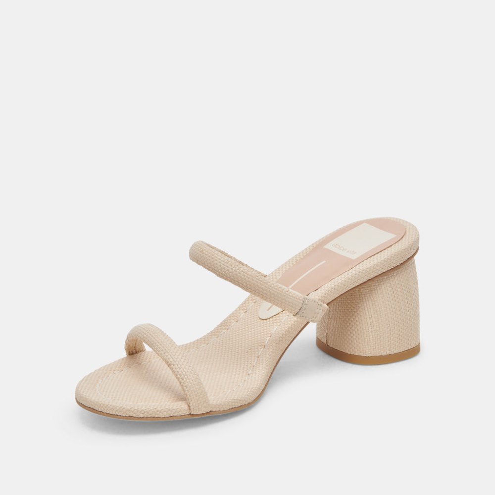 Dolce Vita Mandie Heels Oatmeal Raffia
