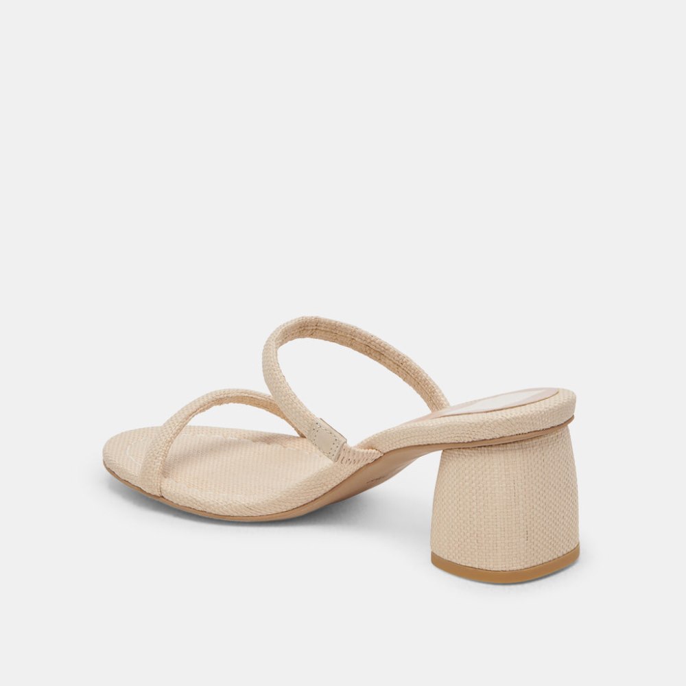 Dolce Vita Mandie Heels Oatmeal Raffia