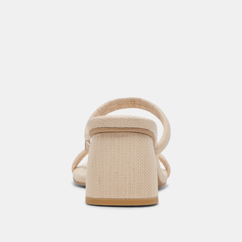 Dolce Vita Mandie Heels Oatmeal Raffia