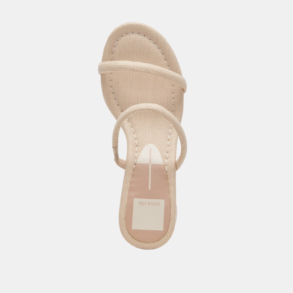 Dolce Vita Mandie Heels Oatmeal Raffia
