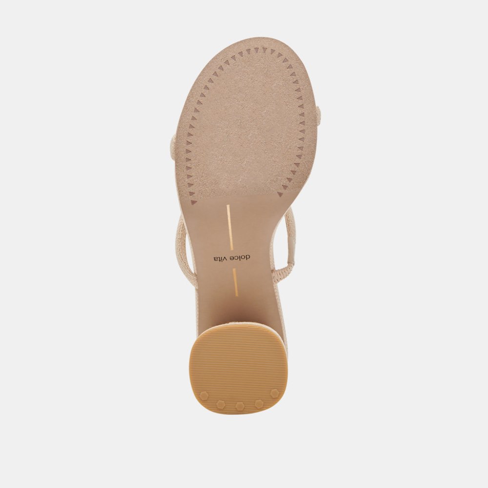Dolce Vita Mandie Heels Oatmeal Raffia