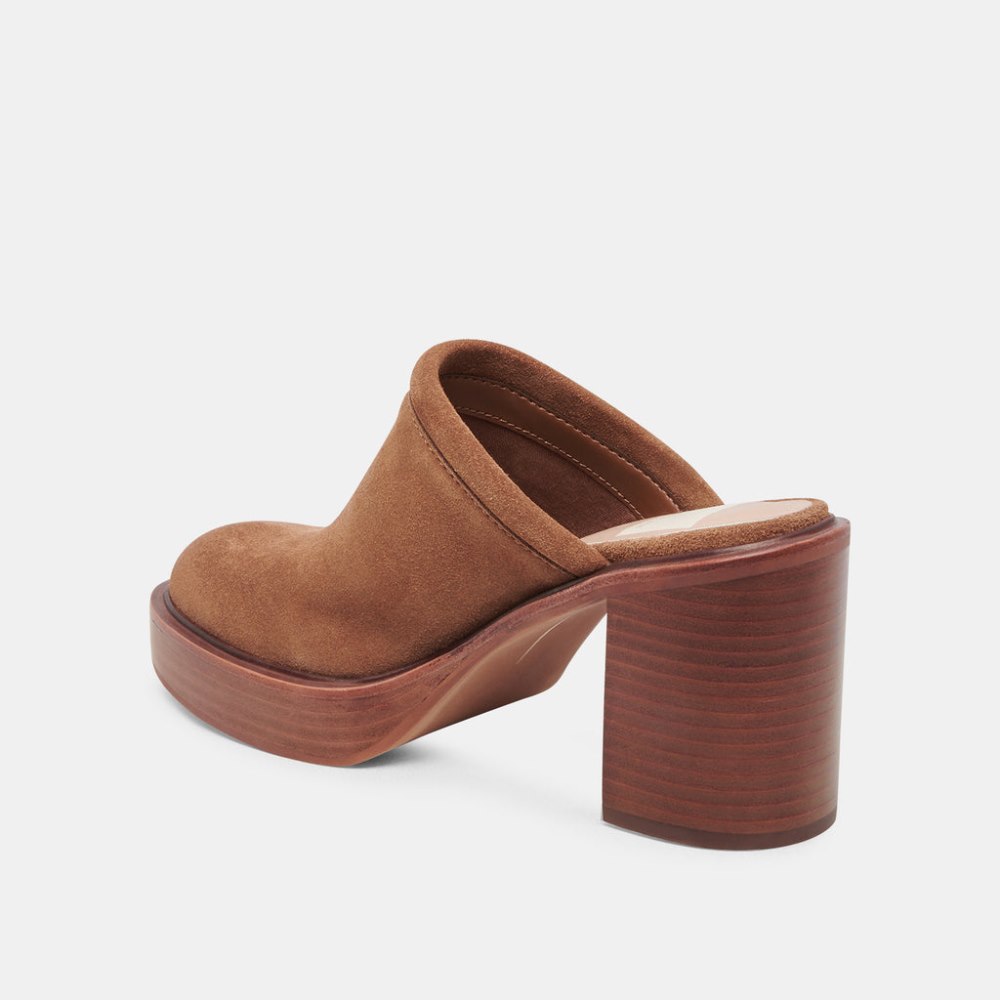 Dolce Vita Castel Heels Chestnut Suede