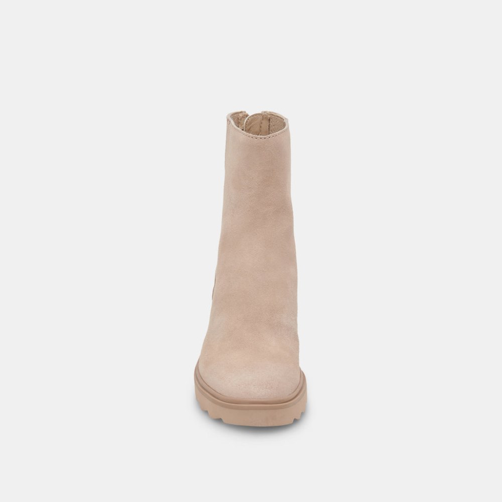 Dolce Vita Martey H2o Wide Boots Taupe Suede