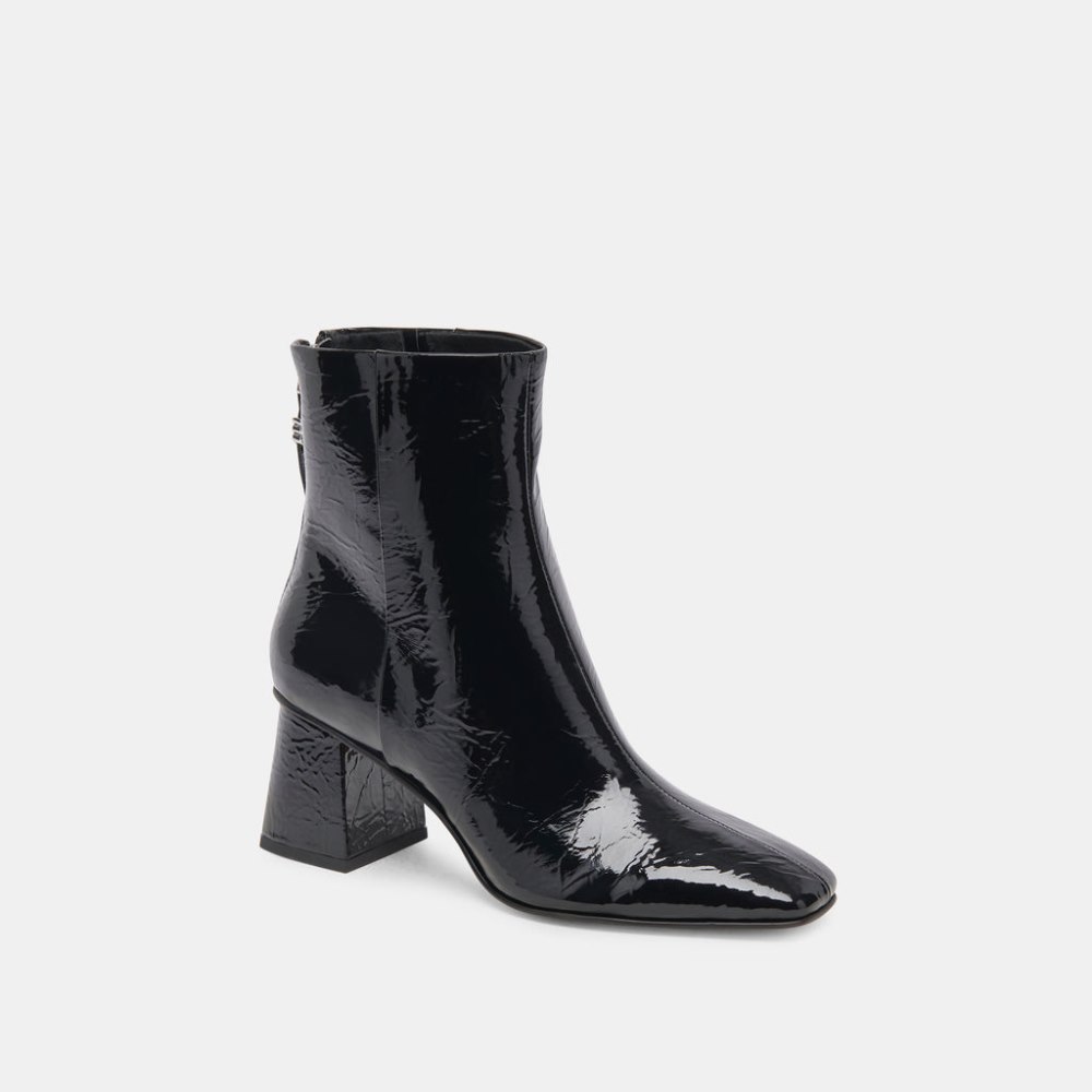 Dolce Vita Fifi H2o Booties Midnight Crinkle Patent