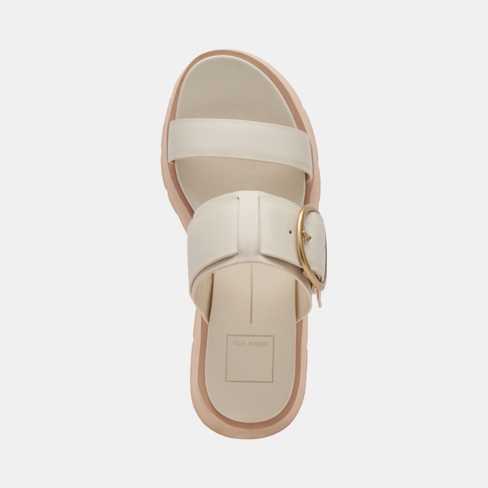 Dolce Vita Dex Sandals Ivory Leather