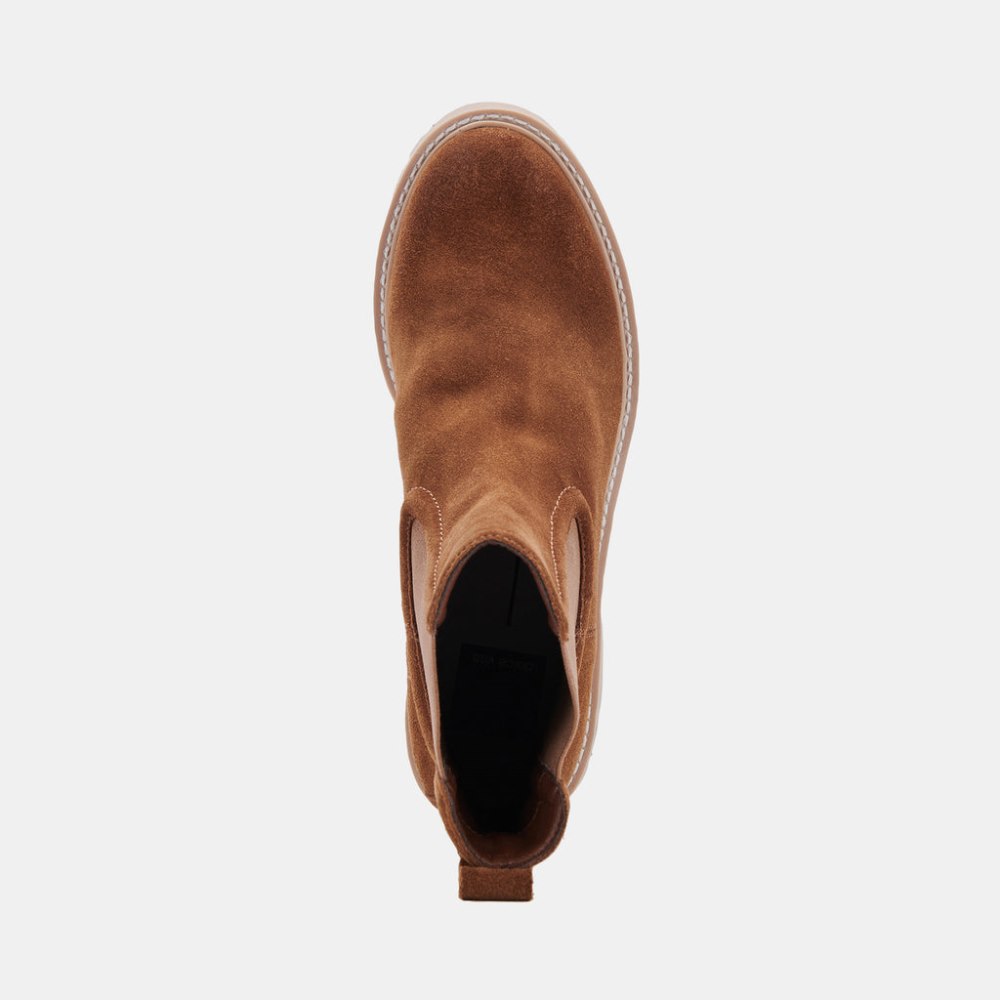 Dolce Vita Hawk H2o Booties Dk Brown Suede