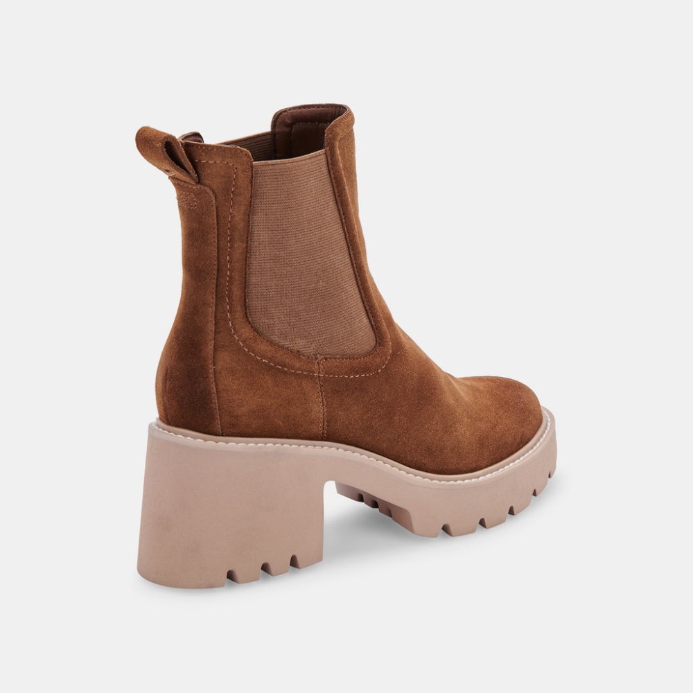 Dolce Vita Hawk H2o Booties Dk Brown Suede