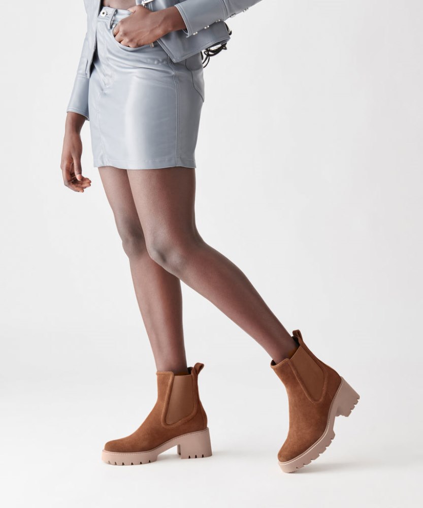 Dolce Vita Hawk H2o Booties Dk Brown Suede