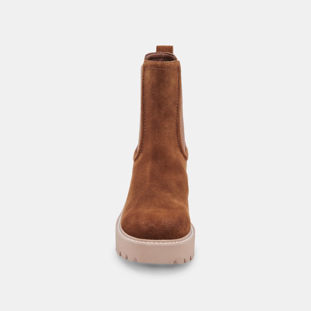 Dolce Vita Hawk H2o Booties Dk Brown Suede