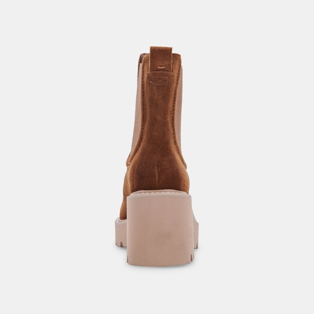 Dolce Vita Hawk H2o Booties Dk Brown Suede