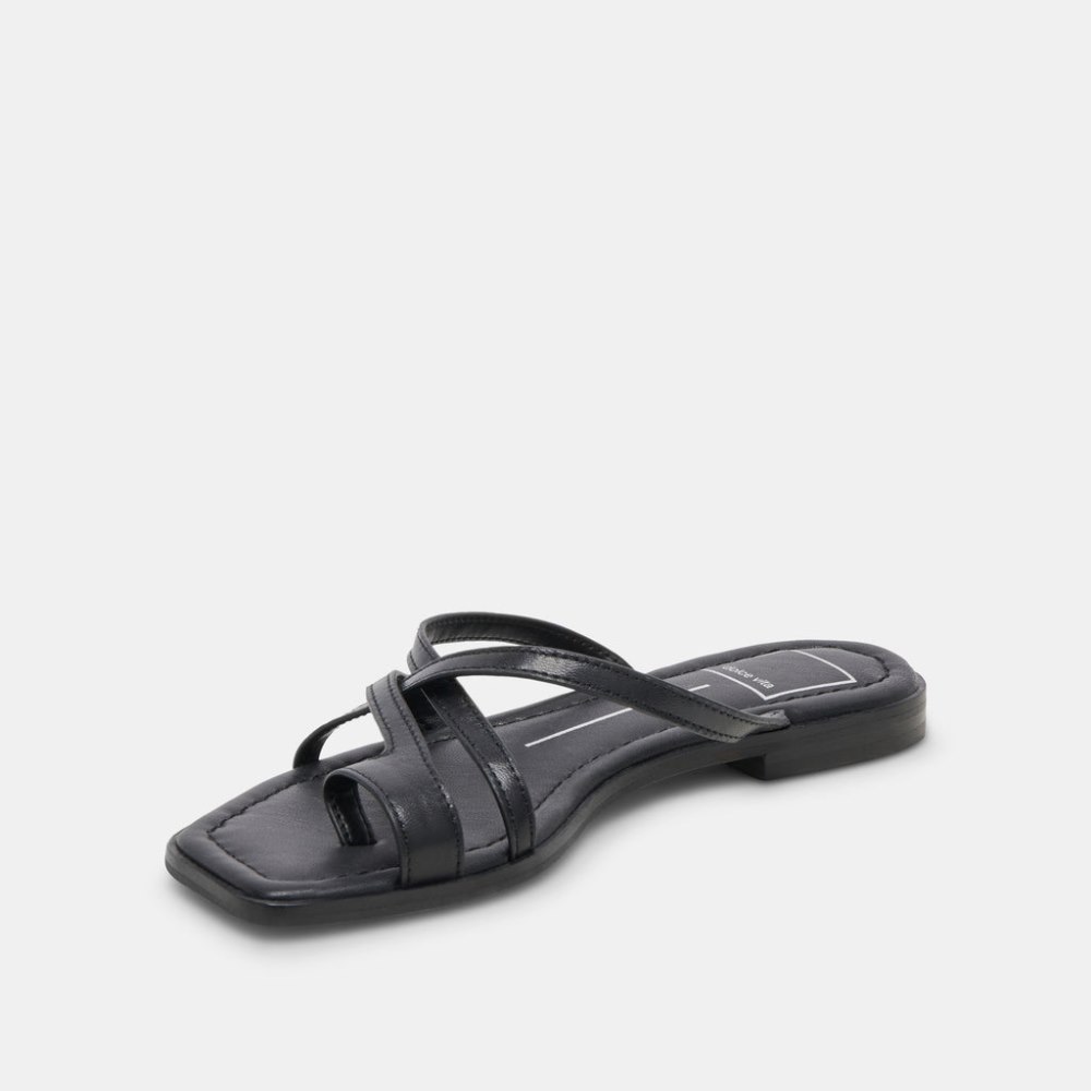 Dolce Vita Indigo Sandals Black Leather