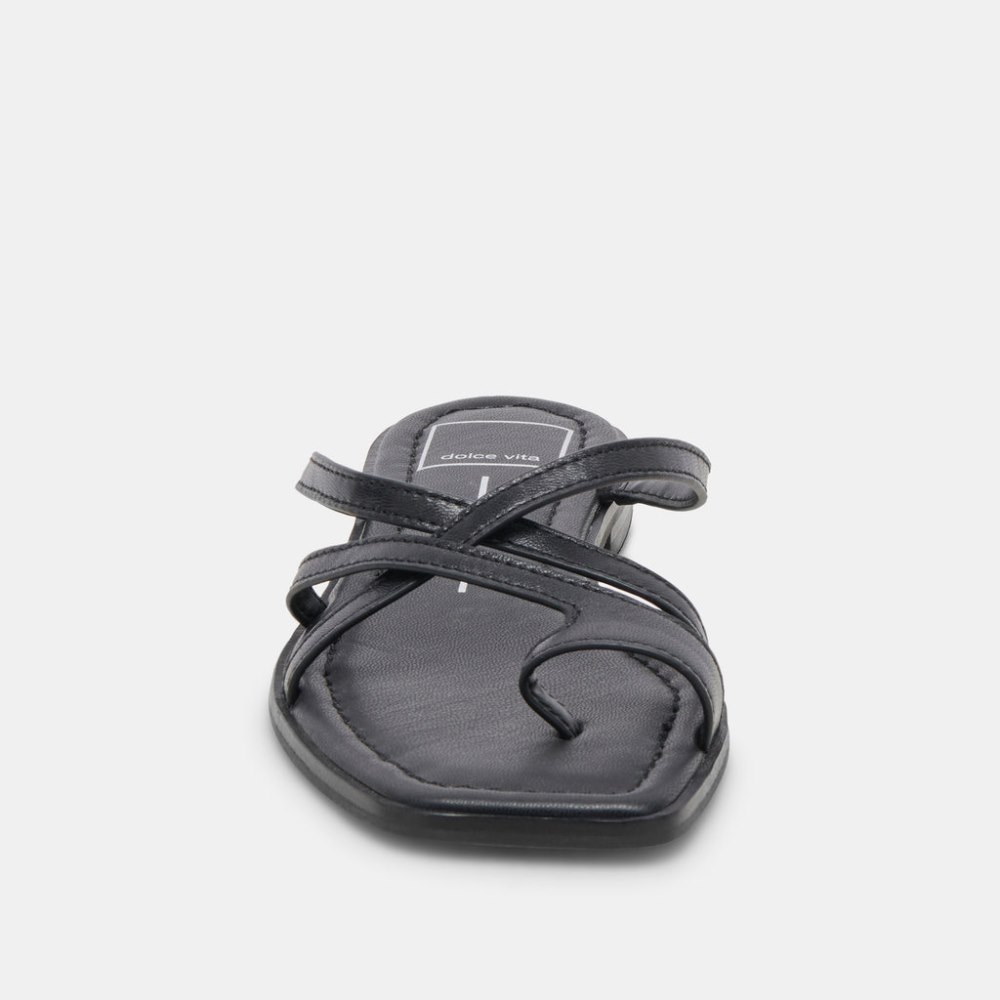 Dolce Vita Indigo Sandals Black Leather