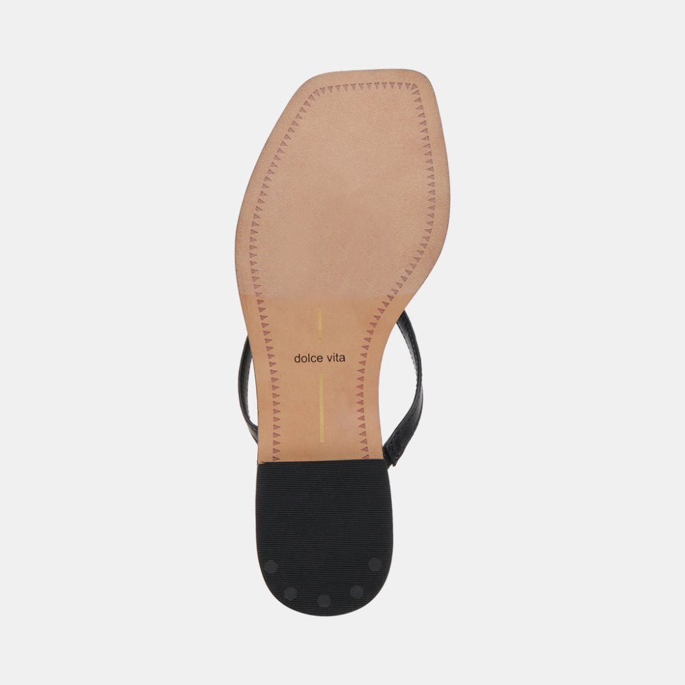 Dolce Vita Indigo Sandals Black Leather