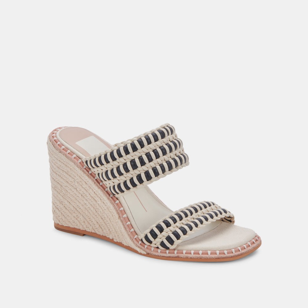 Dolce Vita Abigal Wedges Black White Stella