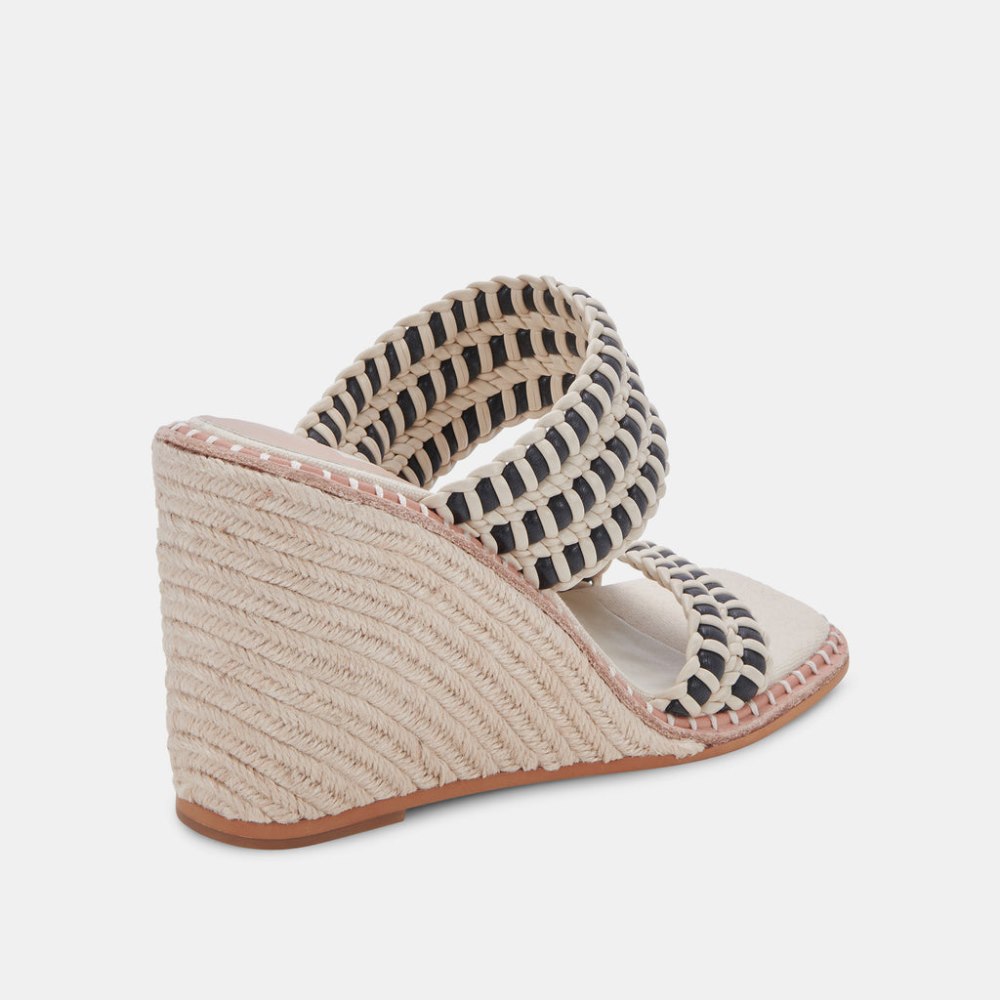 Dolce Vita Abigal Wedges Black White Stella