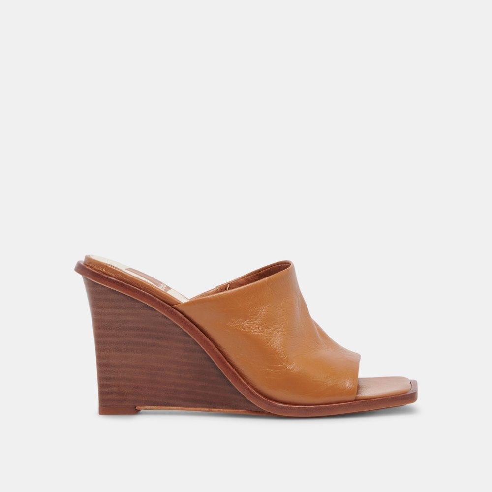 Dolce Vita Gilded Wedges Acorn Leather