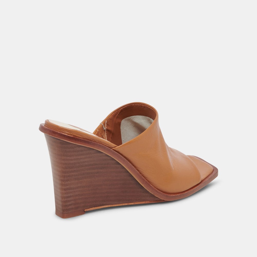 Dolce Vita Gilded Wedges Acorn Leather