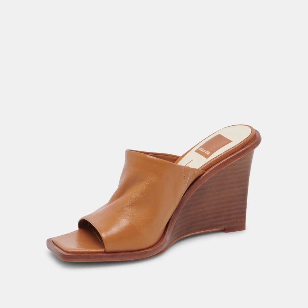 Dolce Vita Gilded Wedges Acorn Leather