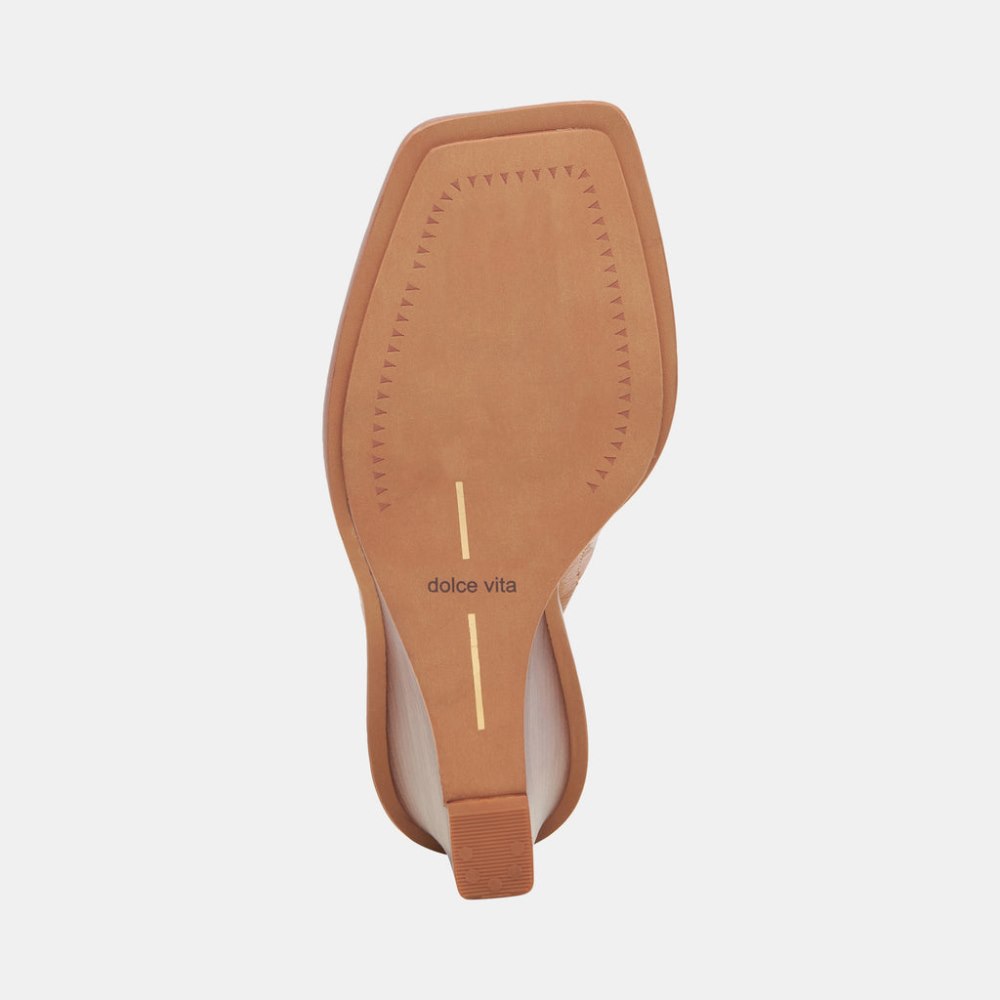 Dolce Vita Gilded Wedges Acorn Leather