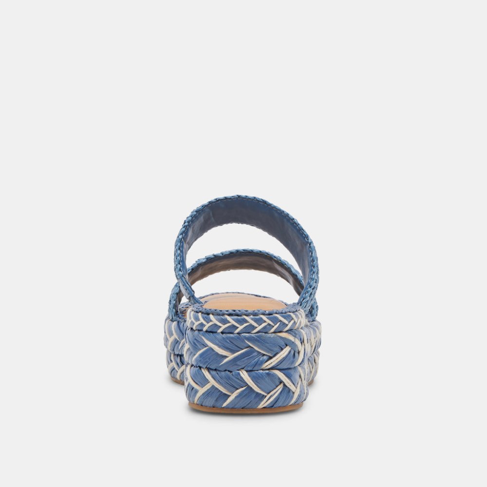 Dolce Vita Corla Sandals Blue Raffia