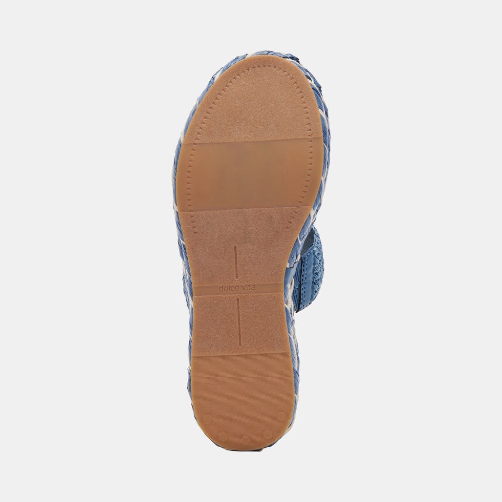 Dolce Vita Corla Sandals Blue Raffia
