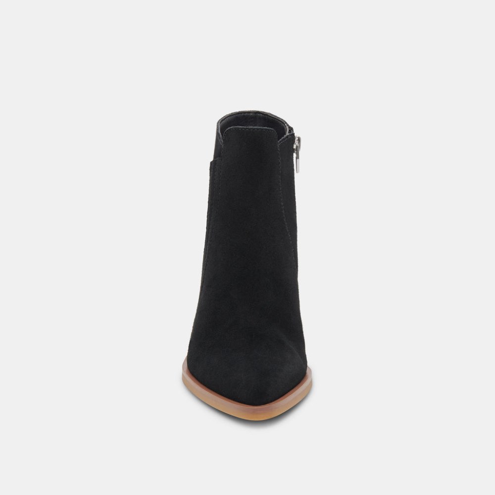 Dolce Vita Sawyer Booties Onyx Suede