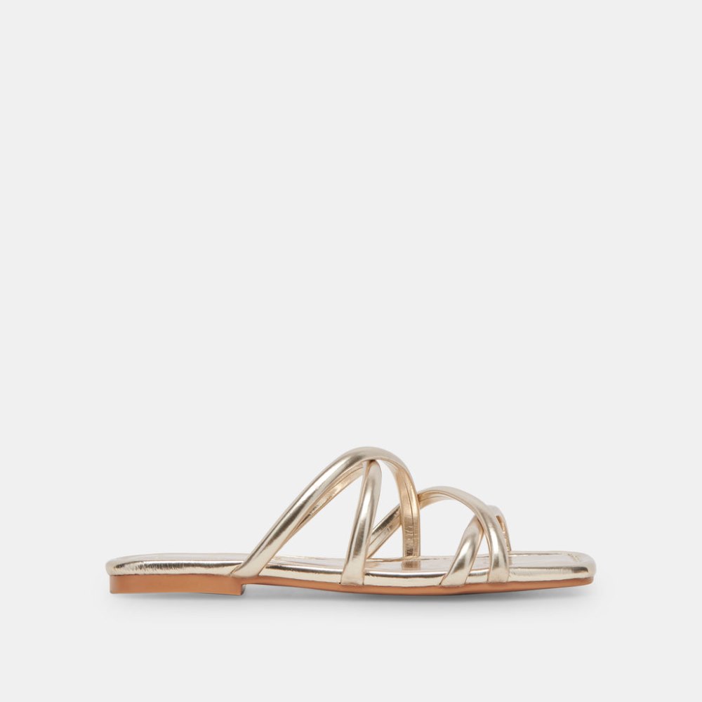 Dolce Vita Lanza Sandals Light Gold Metallic Stella