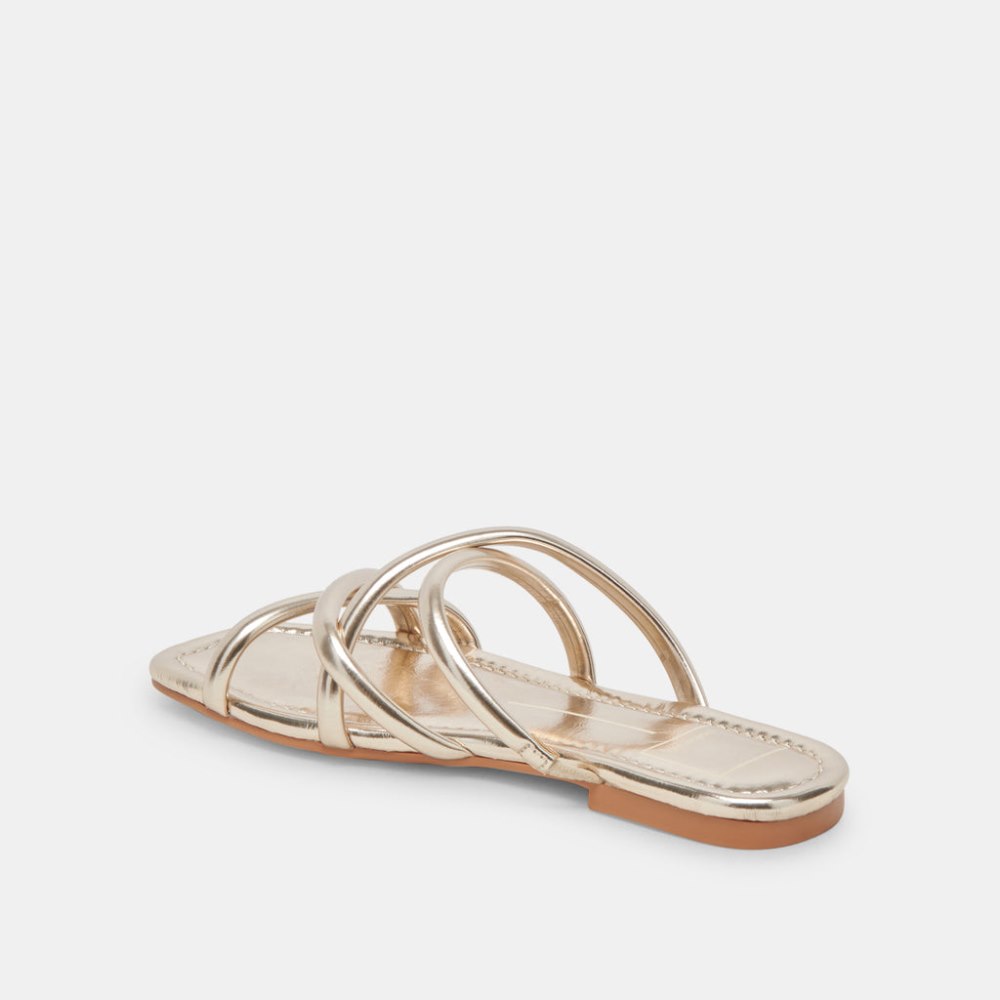 Dolce Vita Lanza Sandals Light Gold Metallic Stella
