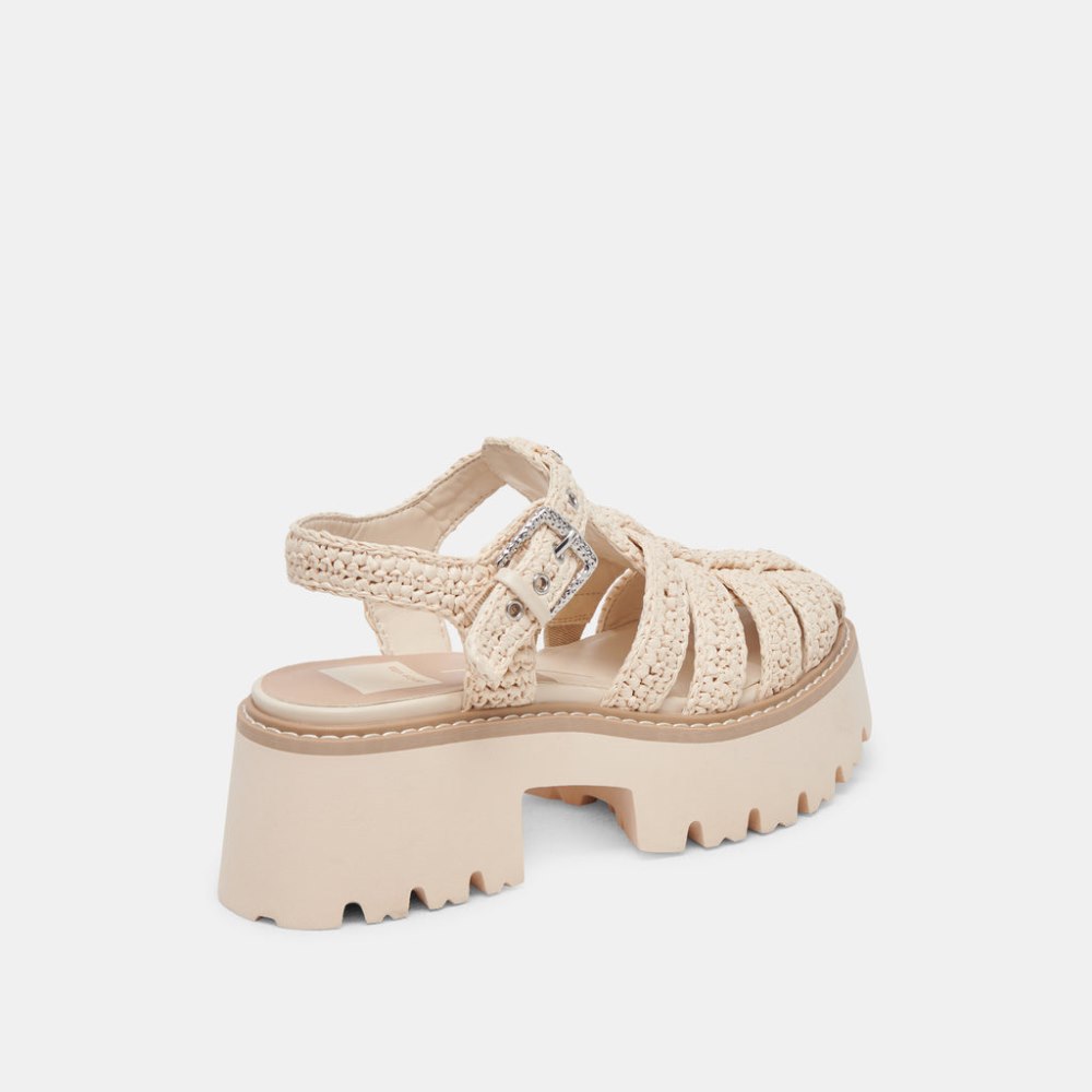 Dolce Vita Lasly Sandals Oatmeal Knit