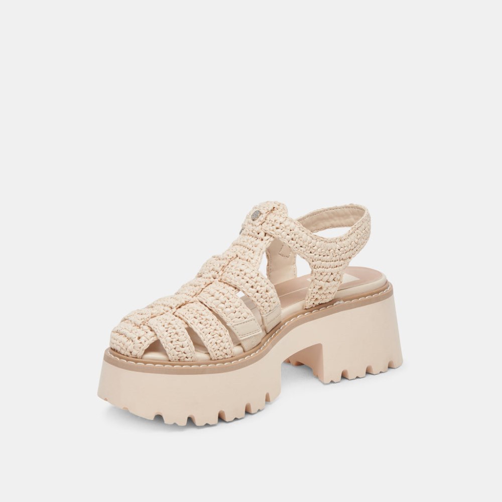 Dolce Vita Lasly Sandals Oatmeal Knit