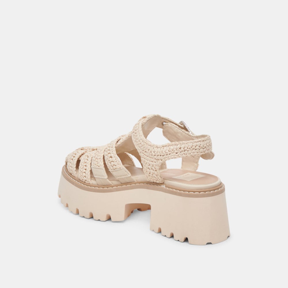 Dolce Vita Lasly Sandals Oatmeal Knit