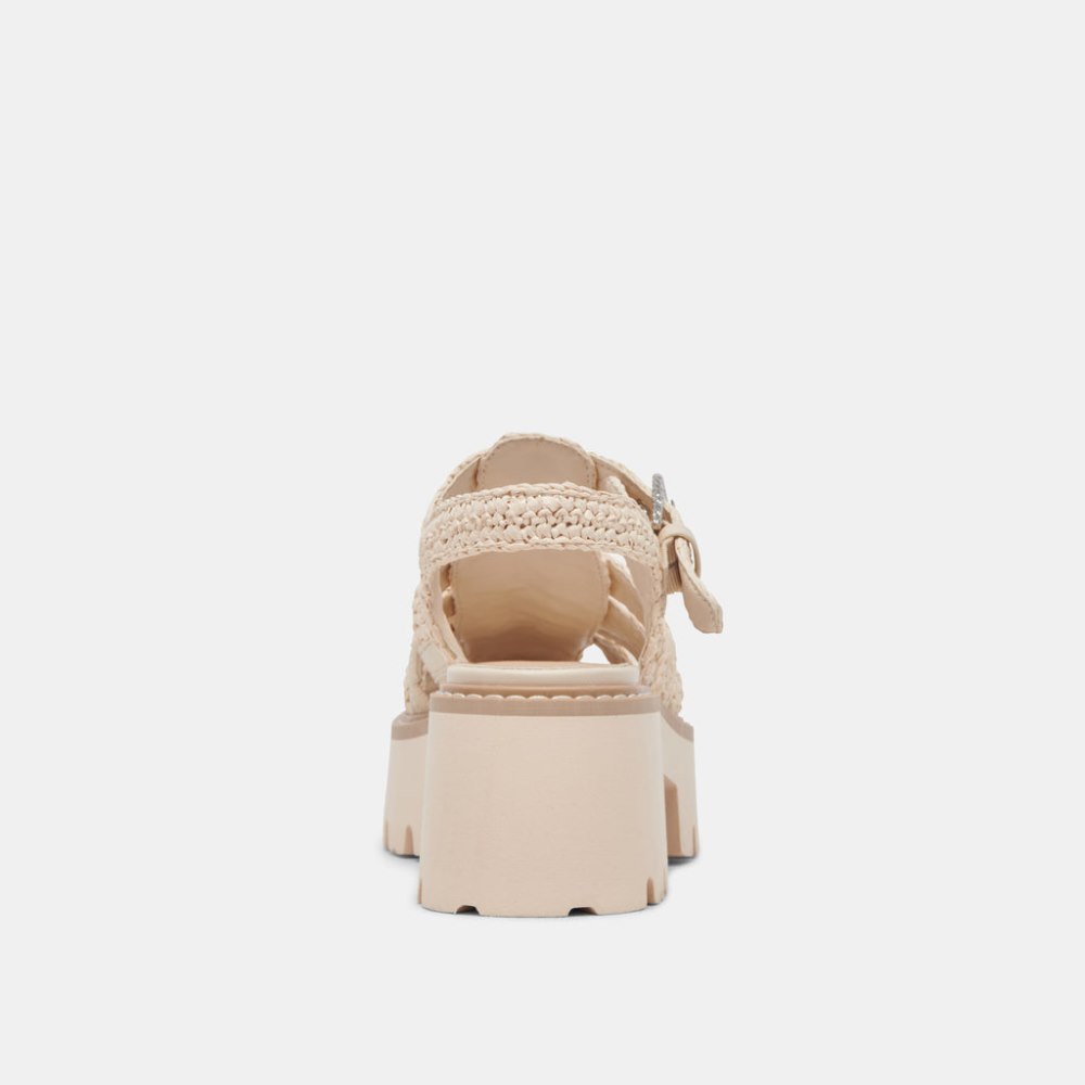 Dolce Vita Lasly Sandals Oatmeal Knit