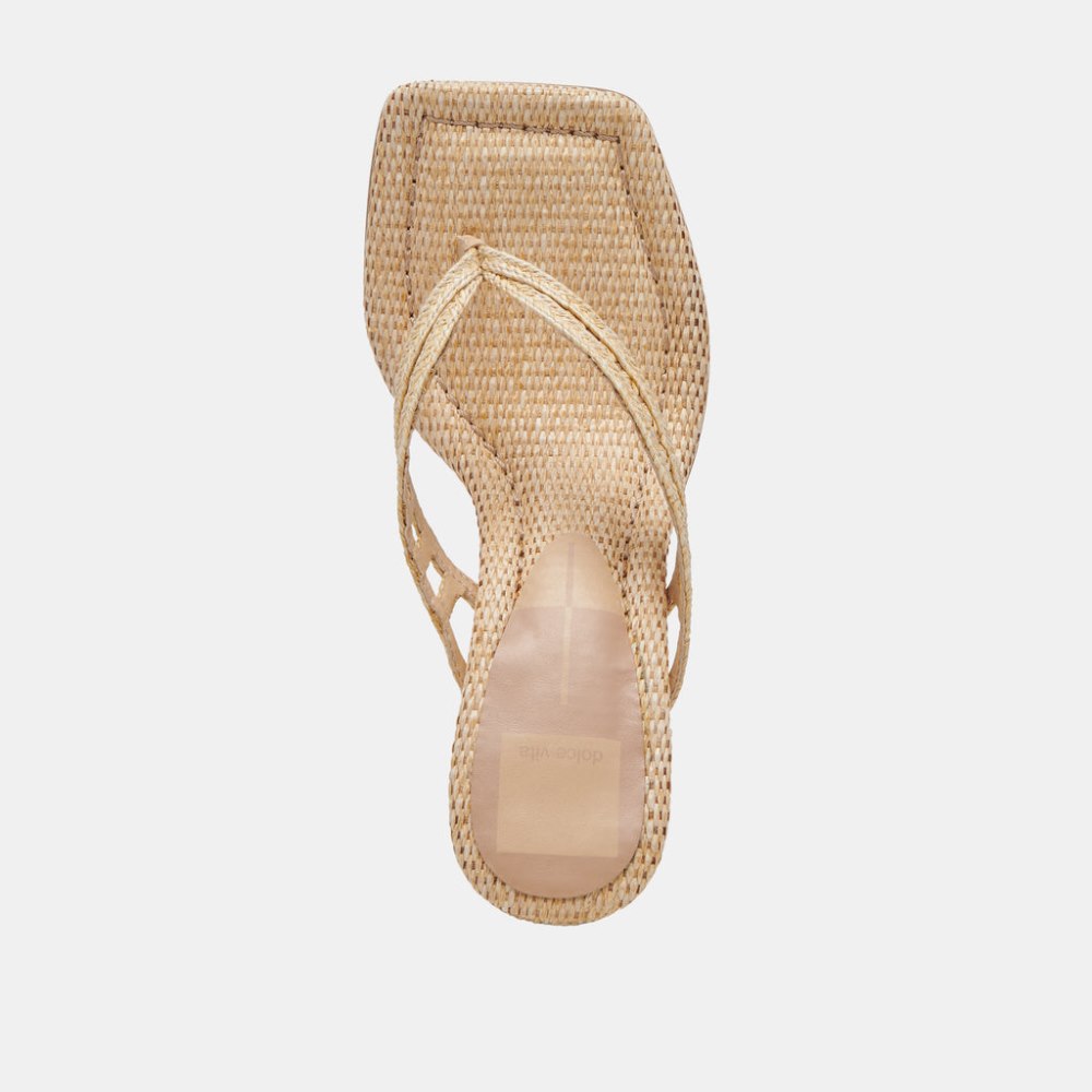 Dolce Vita Nullah Wedges Lt Natural Raffia