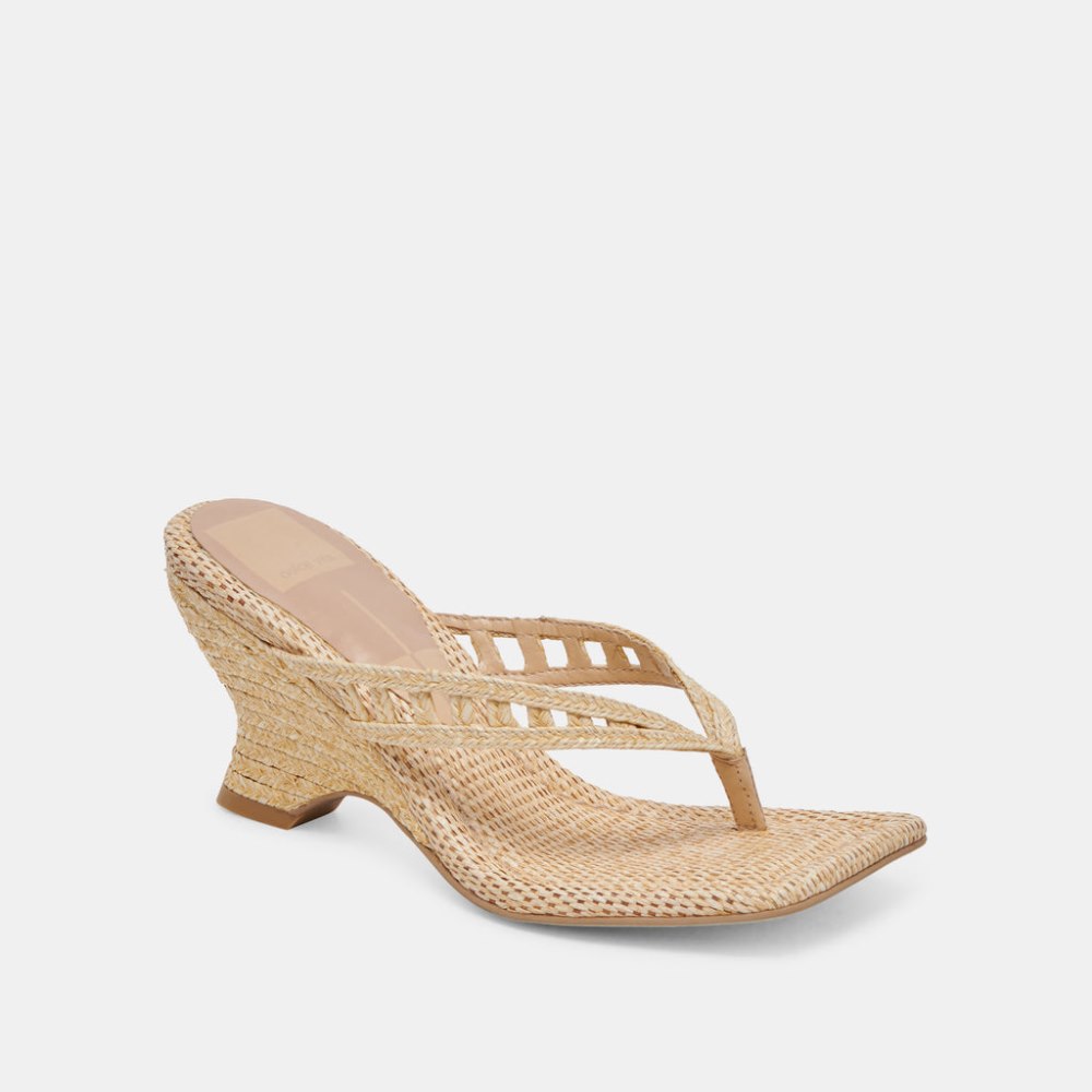 Dolce Vita Nullah Wedges Lt Natural Raffia