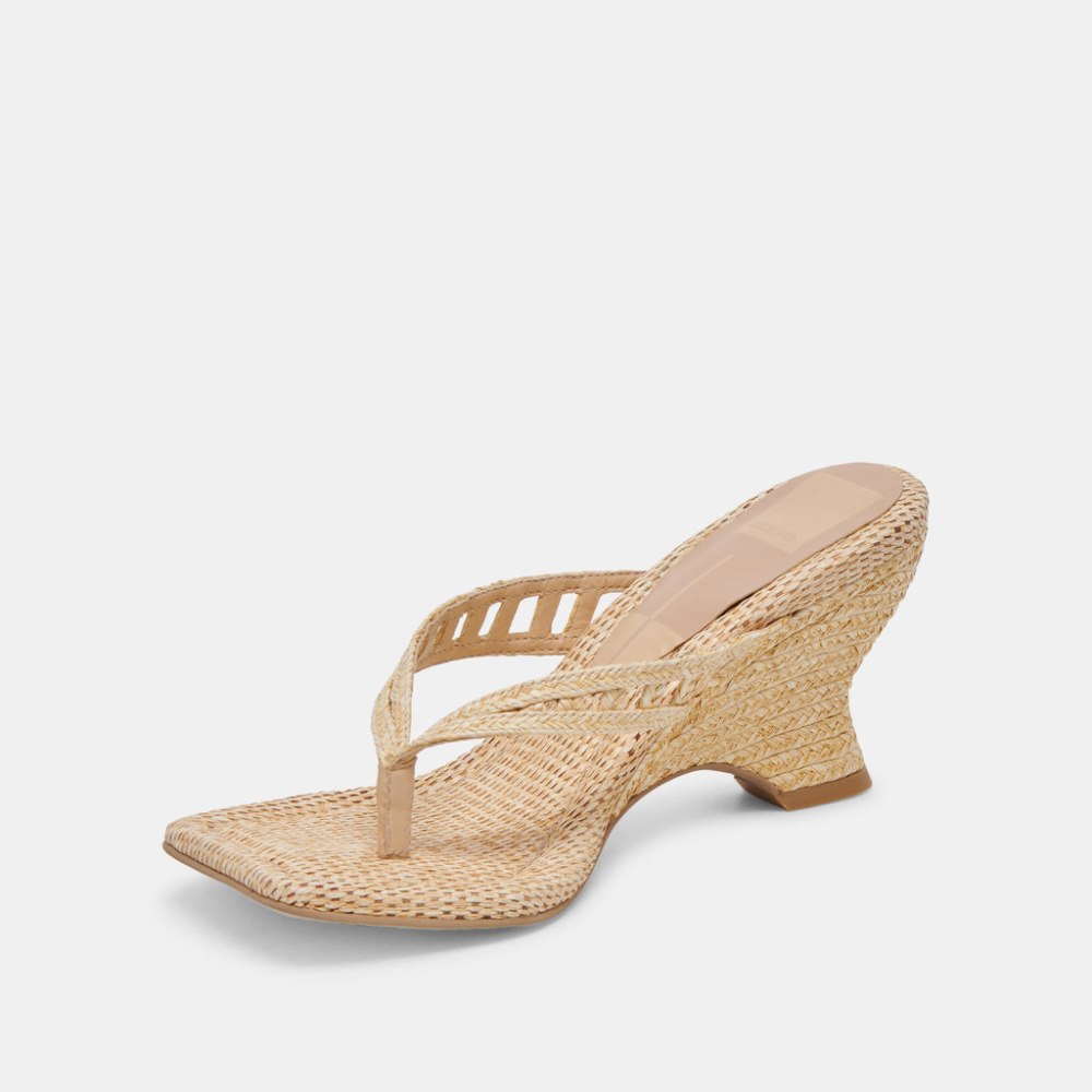Dolce Vita Nullah Wedges Lt Natural Raffia