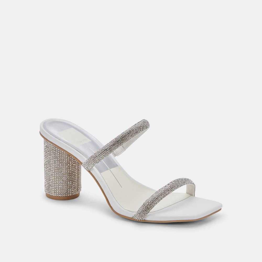 Dolce Vita Noles Rhinestone Heels Crystal Rhinestone
