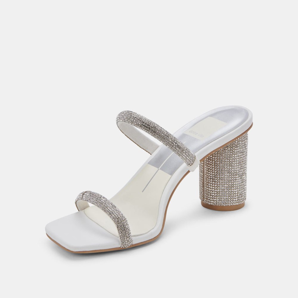 Dolce Vita Noles Rhinestone Heels Crystal Rhinestone
